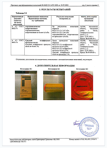 Сертификат испытания воздушного фильтра (стр.4)